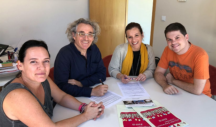 Natura y Cultura y RH en positiu firman un convenio que permitirá llevar las Escuelas de Emprendedores Sostenibles a Castellón.